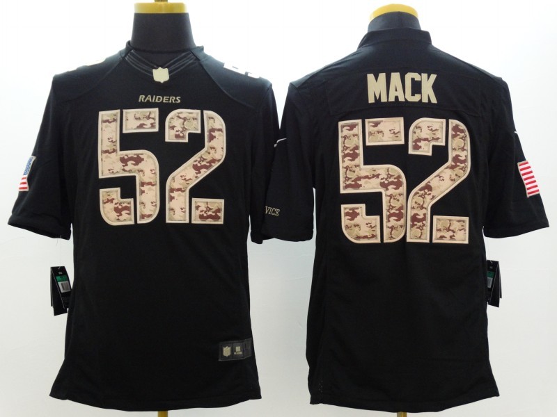 Men's Las Vegas Raiders Khalil Mack #52 Black Alternate Jersey